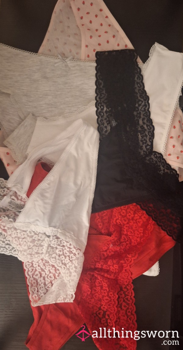 7 Pairs - One A Day, If You Like To Experience A Different Scent Try My Panties/Thongs At A Discounted Rate.