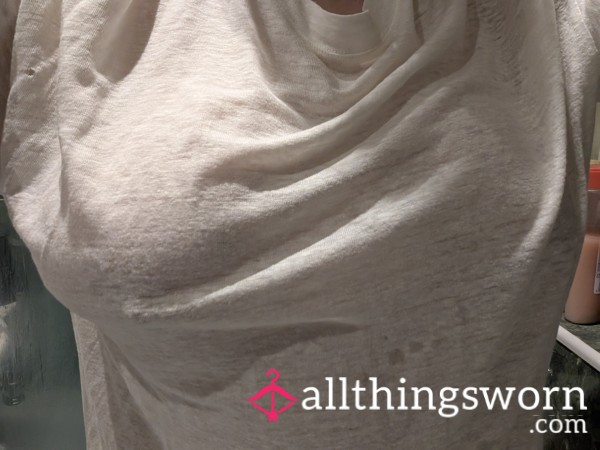 7 White Wet T Shirt Pics With My Big Nipple Showing Through
