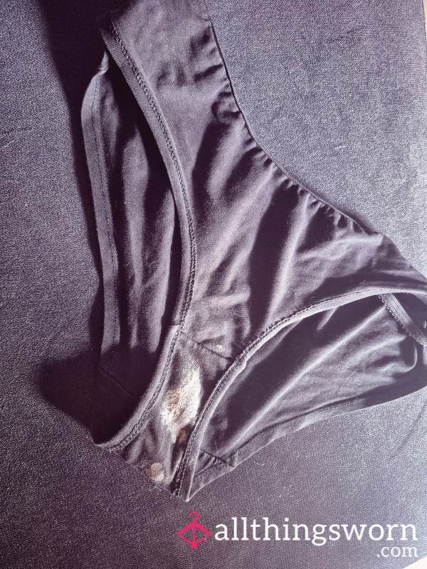 72 Hour Black Cotton Panties