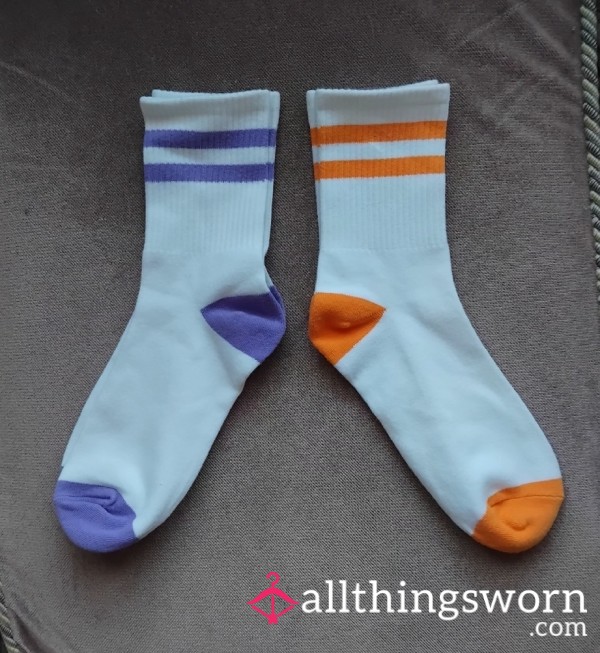 72hr Wear 💜🧡 Athletic Cotton Socks 💜🧡