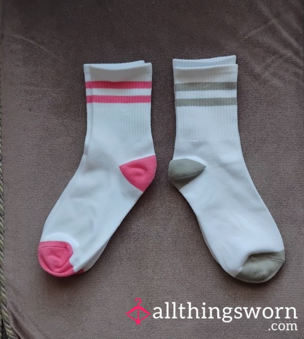 72hr Wear 🩷🩶 Athletic Cotton Socks 🩷🩶