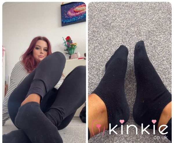 🌸 72hr Worn Black Ankle Socks 🌸