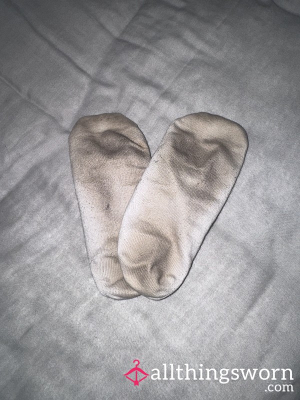 72hr Worn White Ankle Socks 💨
