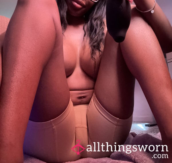 7:41 Masturbation Topless In Nylon Biker Shorts | Finger Sucking +c*mming 2x