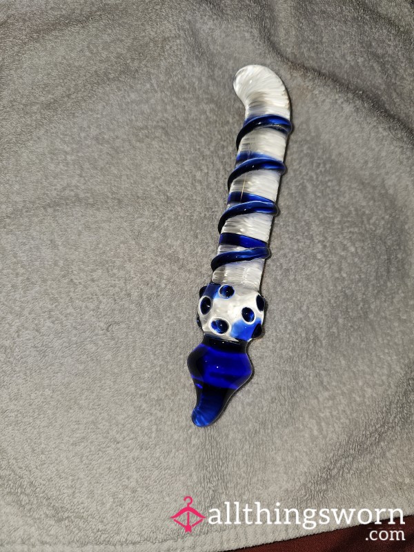 7.75 Inch Used Gla** S** Toy, Personalized Photo Included With Order