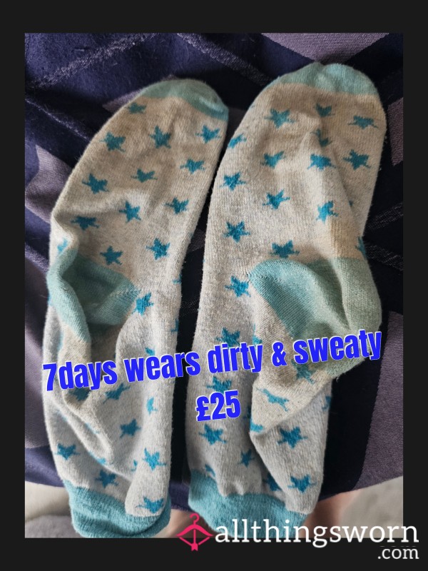 7days Worn !! Stinky, Sweaty Cheesy Aromas . Socks
