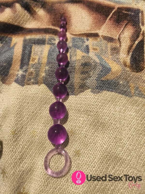8 Inch Purple A**l Beads