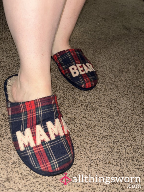 8 Years Old Mama Bear Slippers Size Large