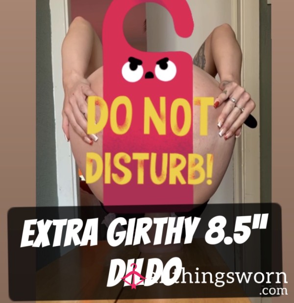 8.5” Extra Girthy Di**o Squatting - Back View