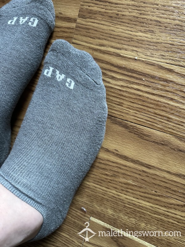 Grey No Show Socks