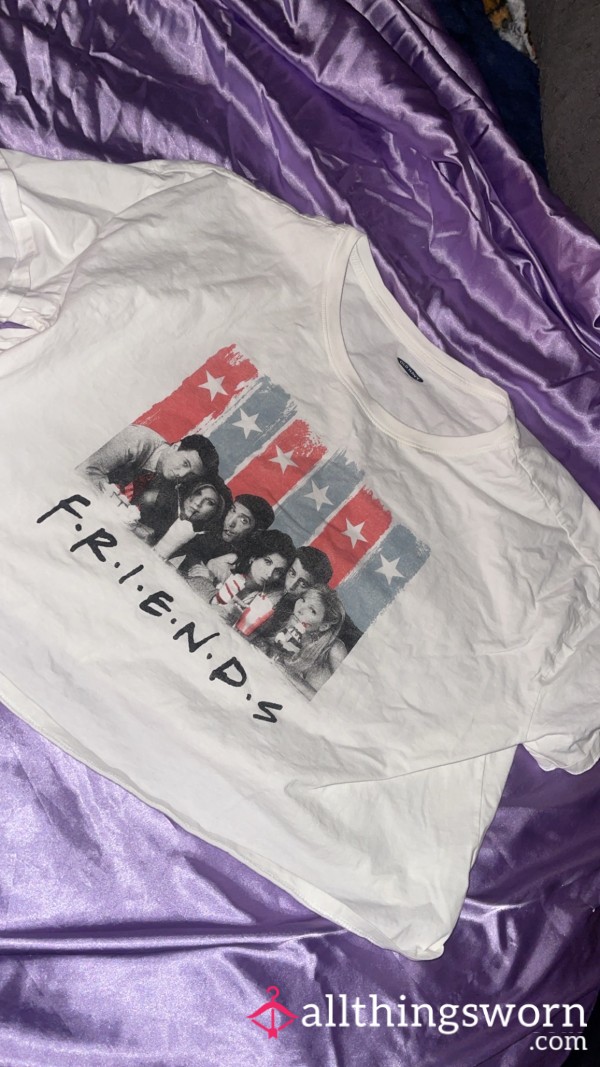 90s Theme Tv Show Friends Crop Top