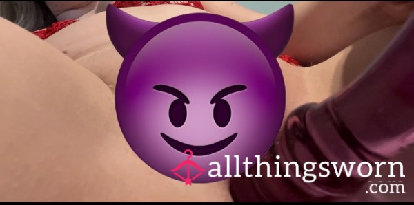 9inch Gla** Di**o Masturbation