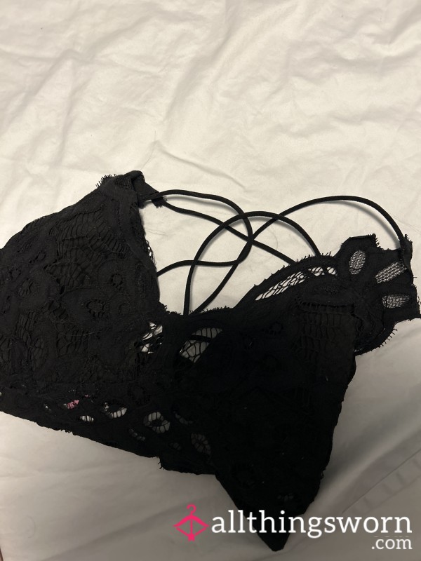 A Black S** Bra