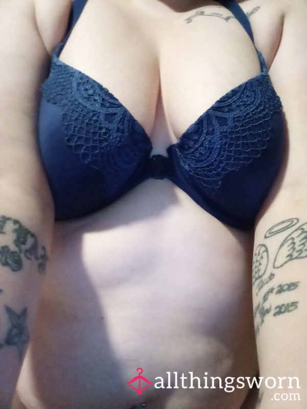 A Blue Lace Victoria's Secret Bra