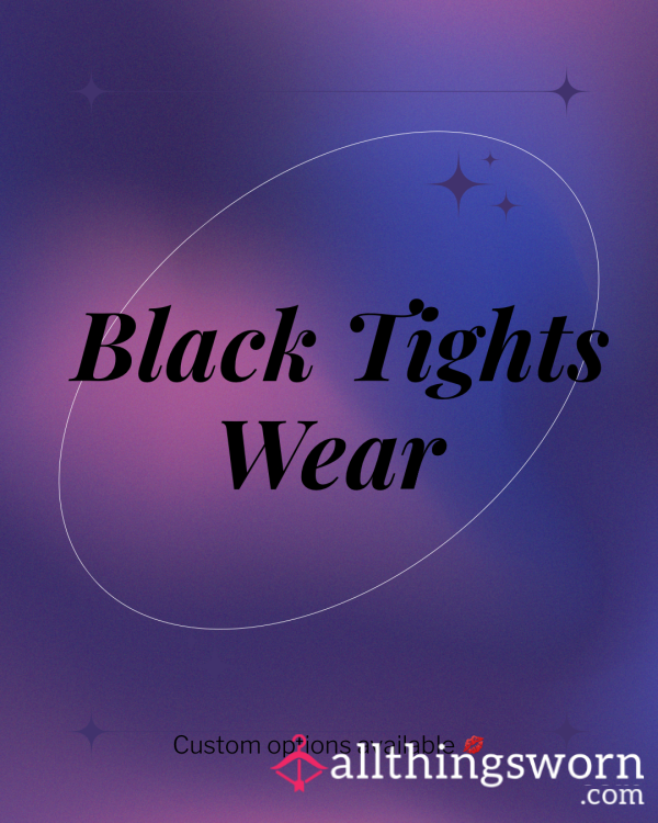 A Days Wear For Black Tights
