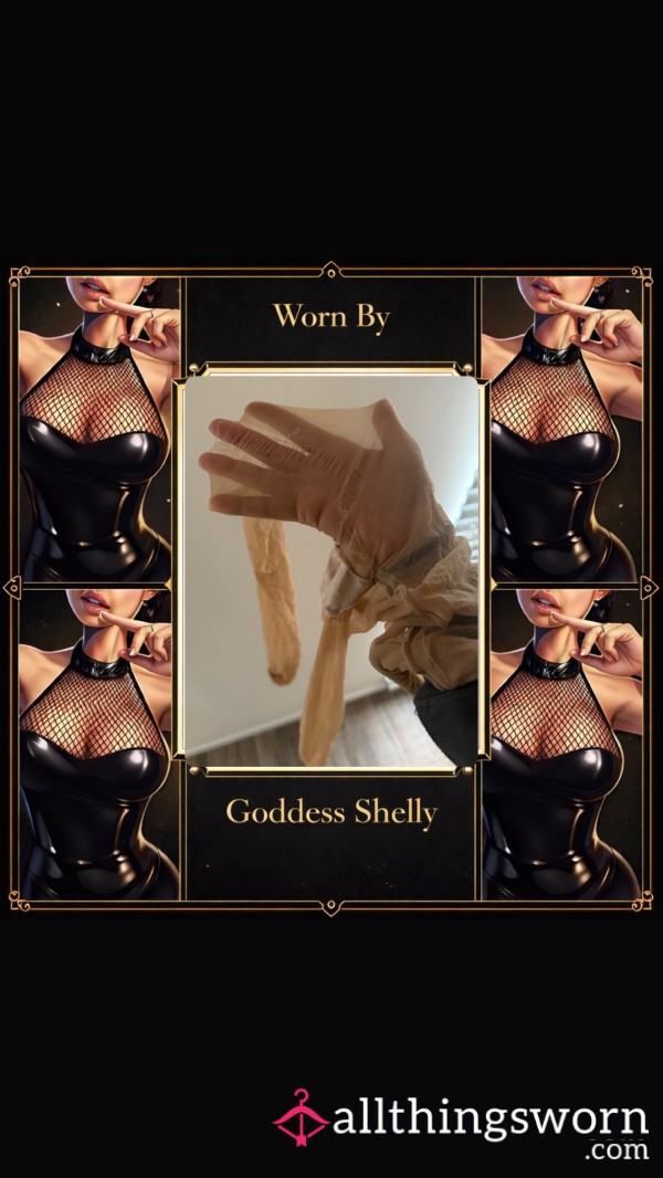 A Dedicated Pair Of Well-worn Tights, Full Of Holes😰