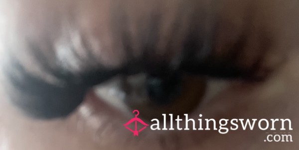 A Few Days Worn Eyelash Clusters