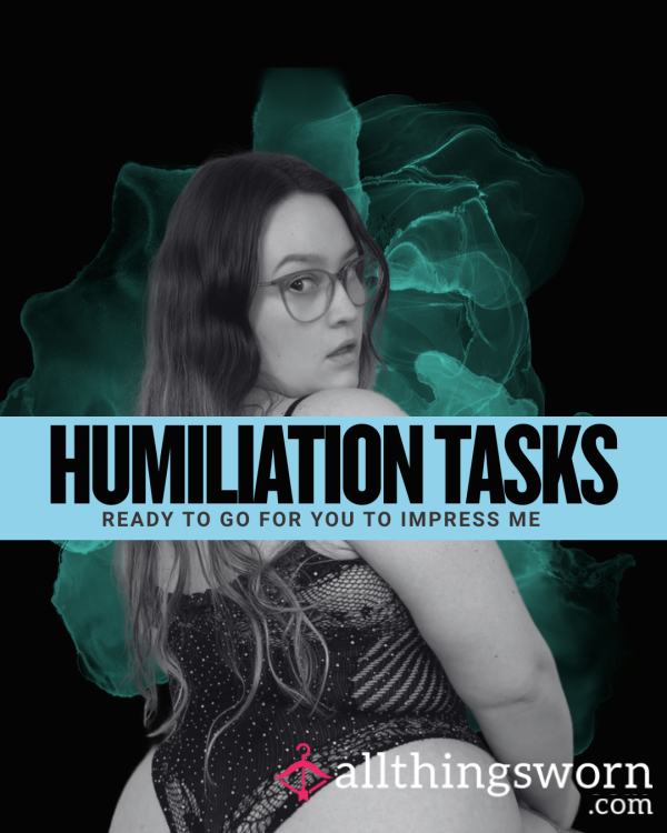 A Goddess’s Humiliation Task Pack – 10 Ready To Send 📉