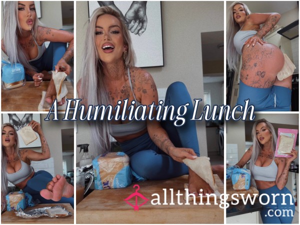🥪 A Humiliating Lunch Bundle 🥪 - Your Choice Of Sandwich Fillings And A Custom Humiliating Video Of Me Preparing It And Making You Eat It