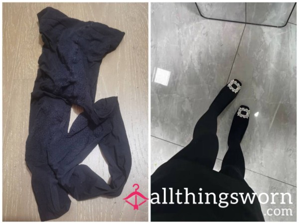 A Long Day In Thick Black Tights