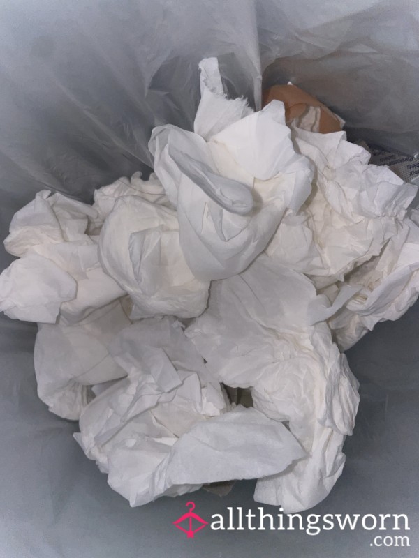 A Lot Of Very Snotty Tissues Because I’m P**rly 😷🌟🌟