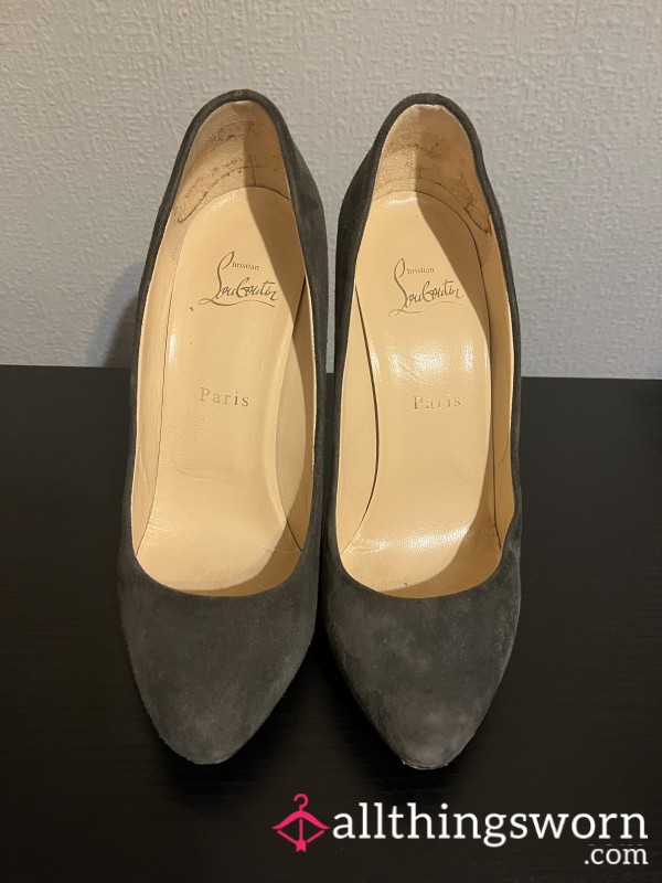 A Pair Of Iconic Red Sole Louboutin Heels. Do Shoes Get S**ier Than This!