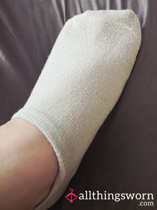 A Pair Of White Worn Socks 😉