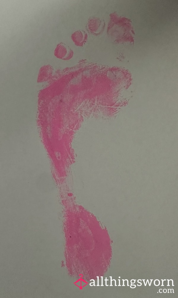 A Piece Of Me: Original Painted Footprint