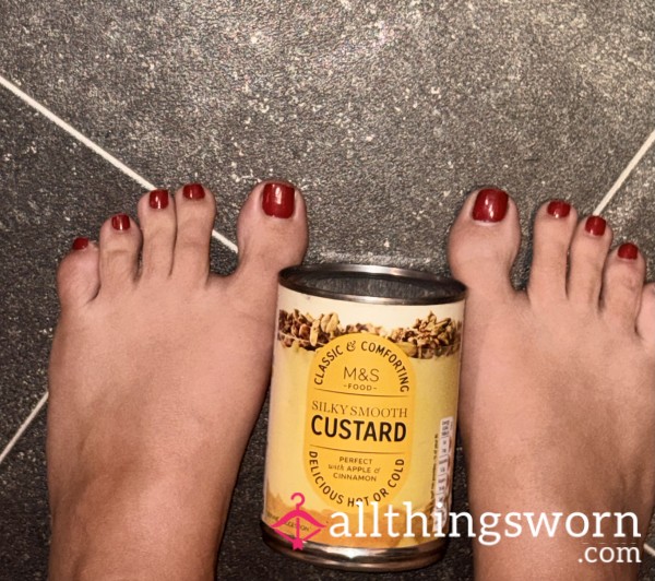 A Video Of My Stunning Feet In Custard