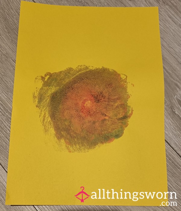 A4 Painted Breast Print Artwork