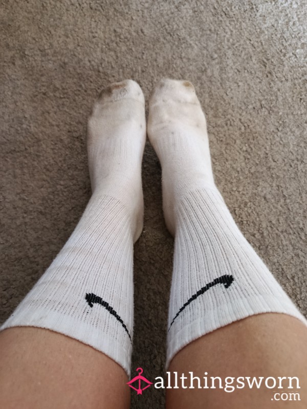 Absolute Filth - White Nike Socks