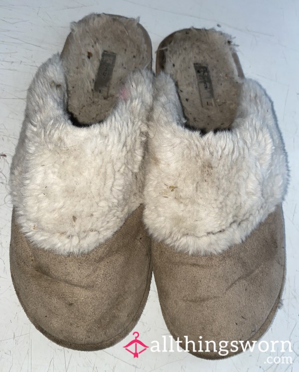 Absolutely Vile, Smelly, Gross MILF Slippers-beige