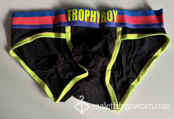 AC Trophy Boy Briefs With Hip Cutouts Size XL