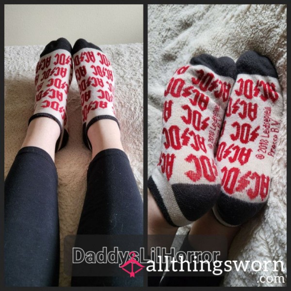 ACDC Stained Ankle Socks