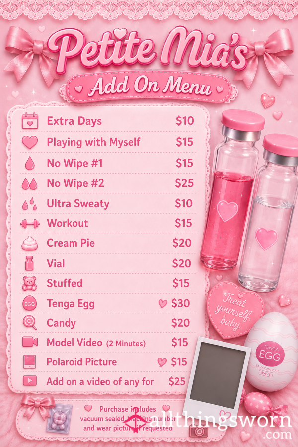 Add On Menu