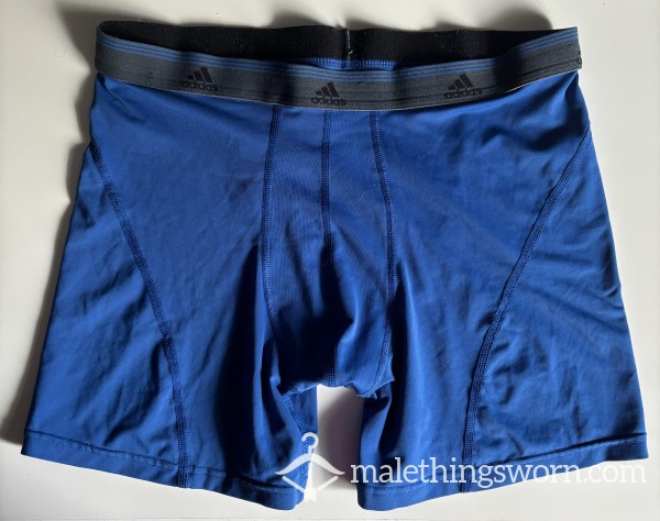 Addidas Blue Sport Boxer Briefs Size Large