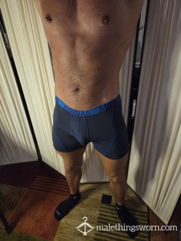 ADIDAS Boxer/briefs Black With Blue Accent