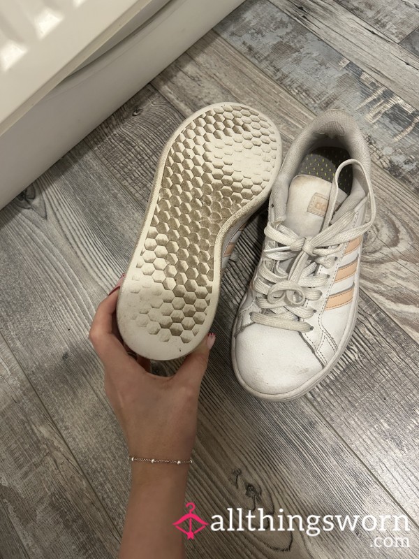 Adidas Court Trainers With Fresh Gym Wear Before Sending Plus 3 Custom Pics (several Years Old) 🤍