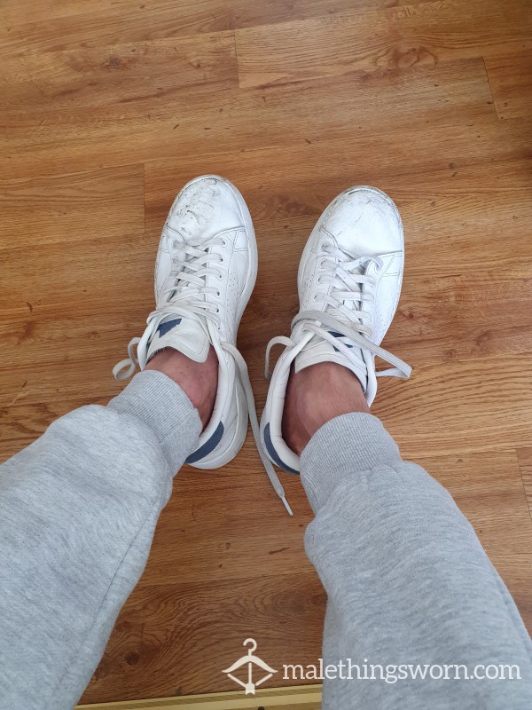 Adidas Heavily Used Dirty White Trainers Sneakers