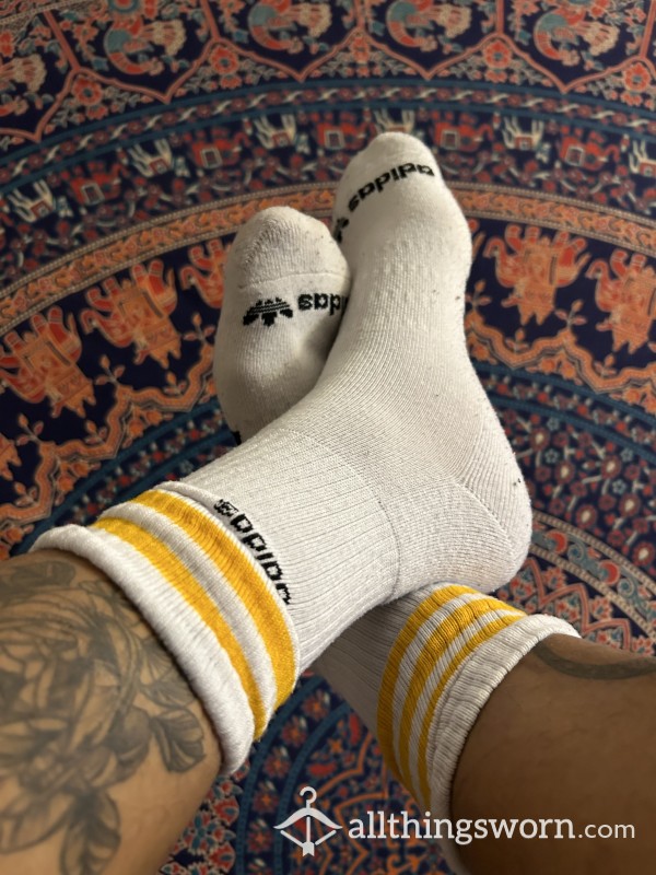 Adidas Yellow/Black Long Socks 5-Day Wear