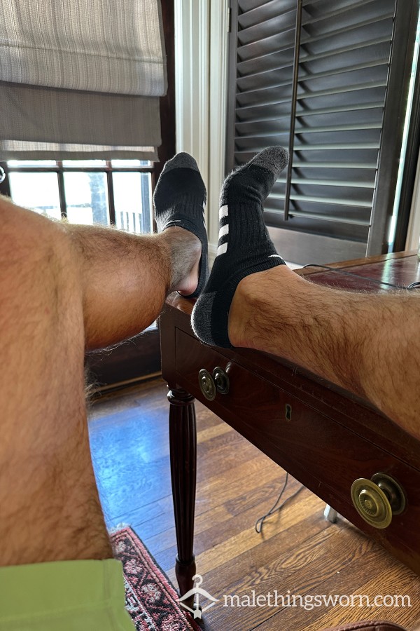 Adidas No Show Socks - Black, White, Gray