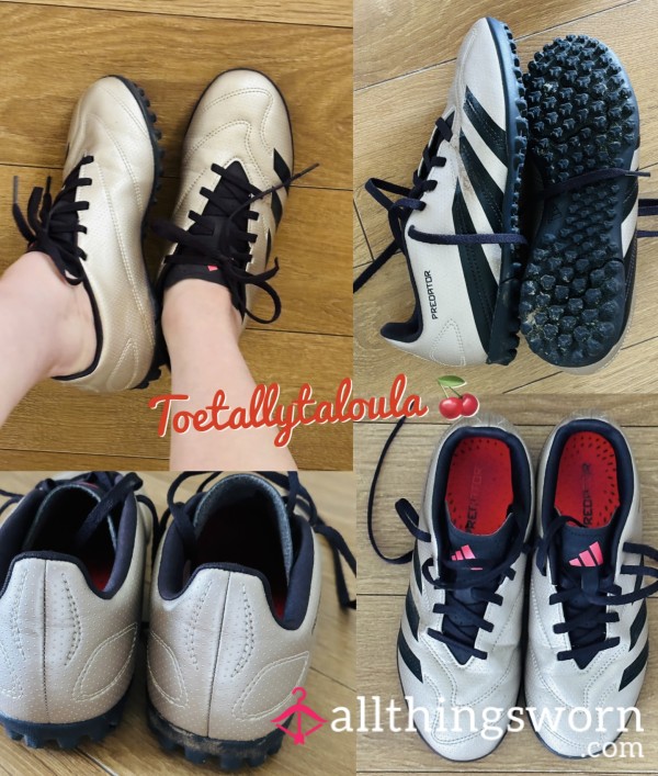 Adidas Silver Astro Turf Trainers