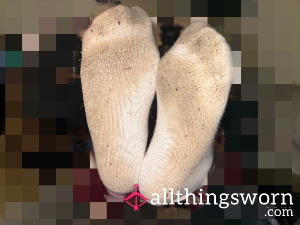 Adidas Socks White & Blue Stripe