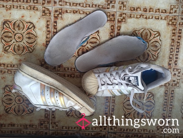 Adidas Superstar Molto Usate Scarpe Shoes Sneakers