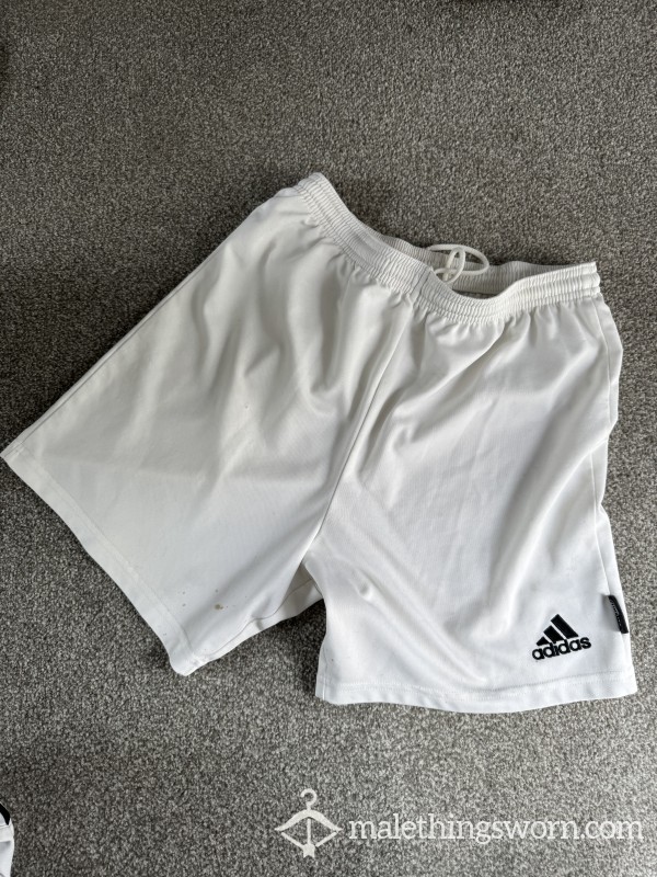 SOLD 💦 Adidas Sweaty White Shorts