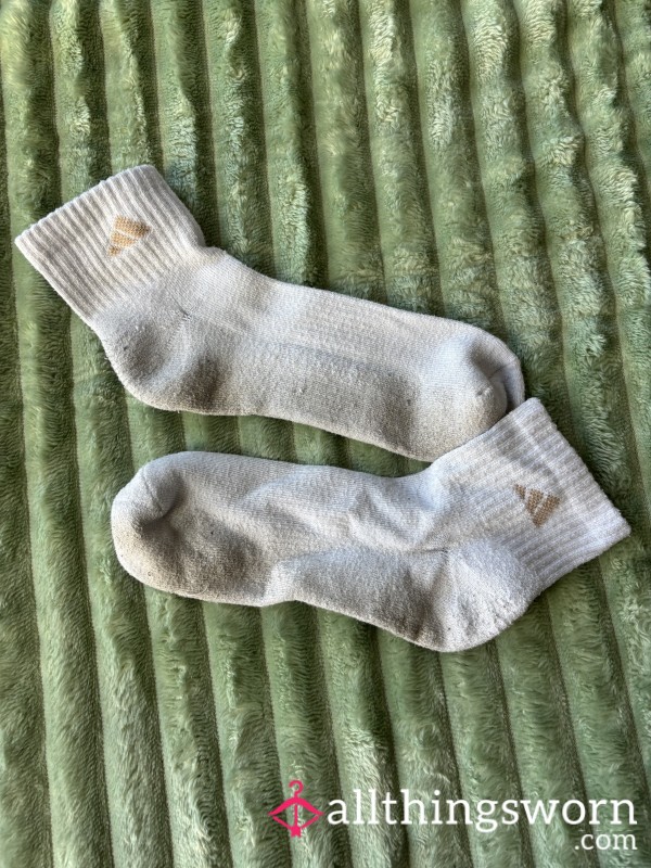 Adidas White Above The Ankle Socks