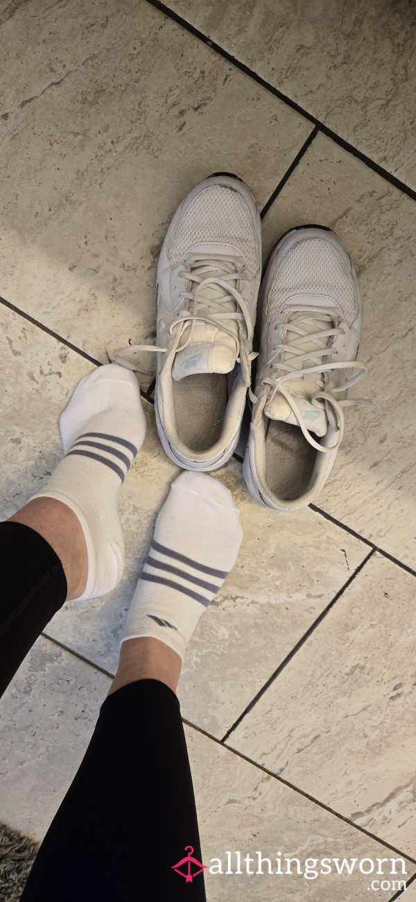 Adidas White Ankle Socks
