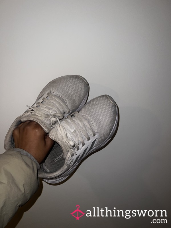 Adidas White Gym Trainers - Size 5. Unwashed, Worn Over 3 Years