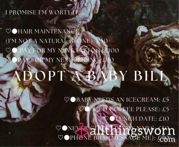 Adopt A Bill...I Promise Im Worth It 😈🖤