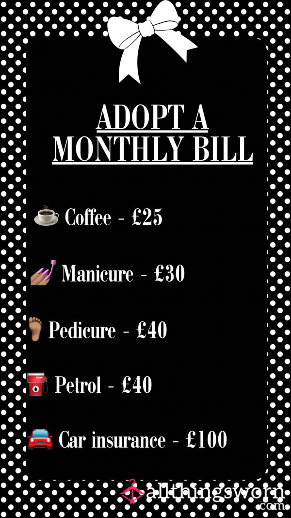 Adopt A Monthly Bill